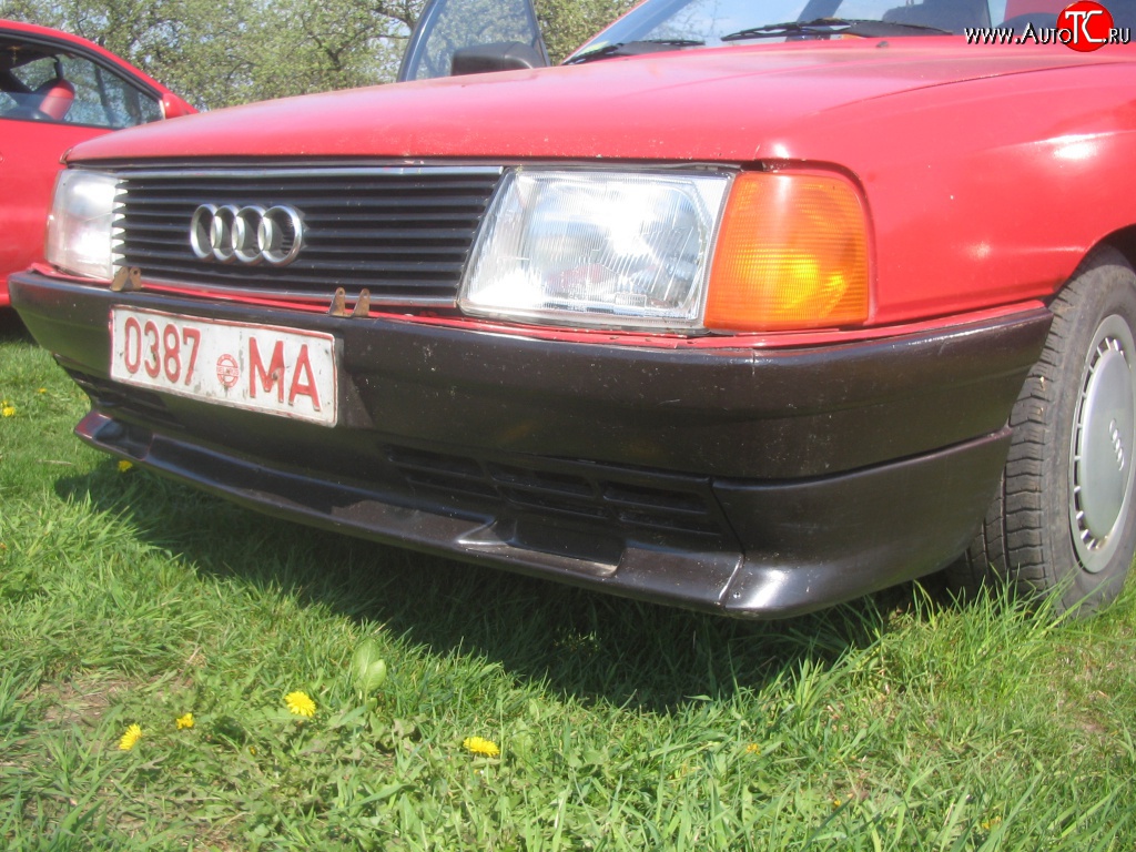4 399 р. Накладка Sport на передний бампер Audi 100 C3 седан дорестайлинг (1982-1987)  с доставкой в г. Самара