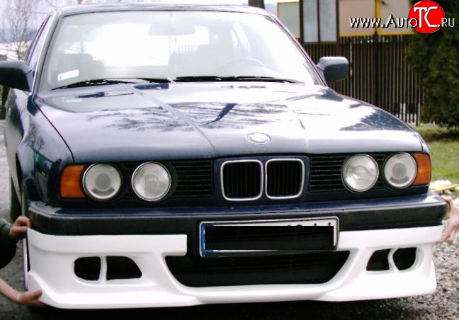 3 399 р. Накладка переднего бампера Street BMW 5 серия E34 универсал (1988-1996) (стеклопластик жёсткий, Неокрашенная)  с доставкой в г. Самара