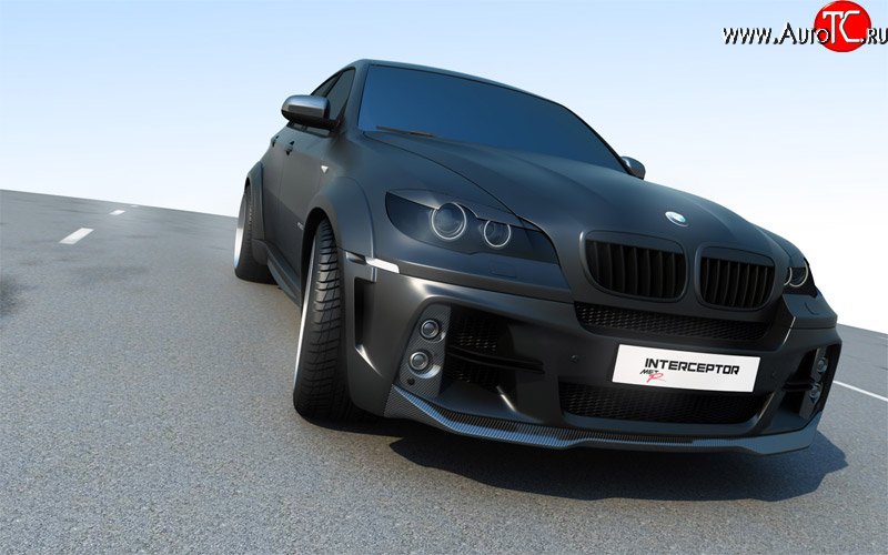 29 599 р. Комплект Светового модуля в передний бампер interceptor BMW X6 E71 рестайлинг (2012-2014)  с доставкой в г. Самара