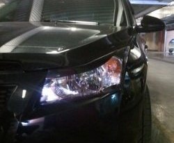 869 р. Реснички Style Chevrolet Cruze J305 хэтчбек рестайлинг (2012-2015) (Неокрашенные)  с доставкой в г. Самара. Увеличить фотографию 2