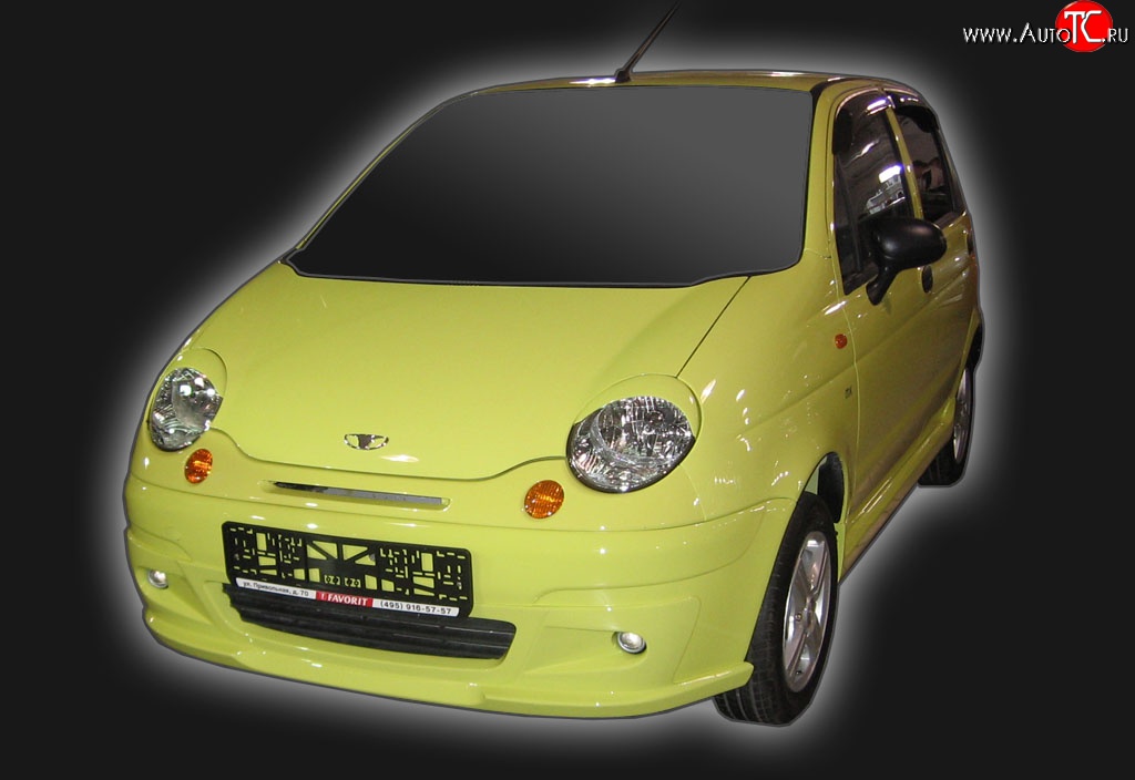 4 349 р. Накладка переднего бампера GT Dynamics Daewoo Matiz M100 дорестайлинг (1998-2000) (Неокрашенная)  с доставкой в г. Самара