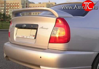 5 249 р. Спойлер Street Hyundai Accent 2 LC седан дорестайлинг (ТагАЗ) (1999-2012) (Неокрашенный)  с доставкой в г. Самара
