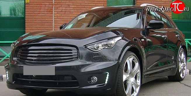15 999 р. Решётка радиатора Style INFINITI FX37 S51 дорестайлинг (2008-2011) (Неокрашенная)  с доставкой в г. Самара