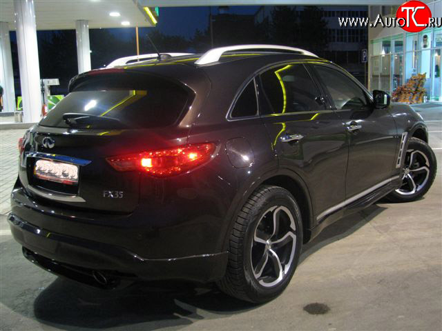 9 299 р. Накладка заднего бампера Diablo INFINITI FX50 S51 дорестайлинг (2008-2011) (Неокрашенная)  с доставкой в г. Самара