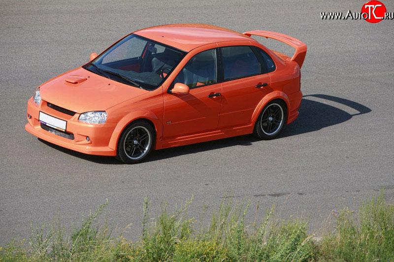 789 р. Комплект накладок на задние двери TMS-GTI Лада Калина 1119 хэтчбек (2004-2013) (Неокрашенные)  с доставкой в г. Самара