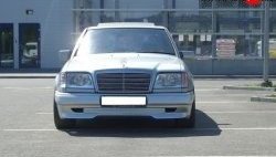 4 299 р. Накладка переднего бампера GT Dynamics Mercedes-Benz E-Class W124 седан дорестайлинг (1984-1993) (Неокрашенная)  с доставкой в г. Самара. Увеличить фотографию 2