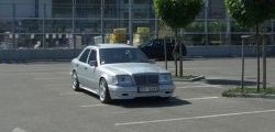 4 299 р. Накладка переднего бампера GT Dynamics Mercedes-Benz E-Class W124 седан дорестайлинг (1984-1993) (Неокрашенная)  с доставкой в г. Самара. Увеличить фотографию 3