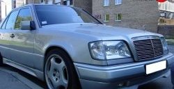 4 299 р. Накладка переднего бампера GT Dynamics Mercedes-Benz E-Class W124 седан дорестайлинг (1984-1993) (Неокрашенная)  с доставкой в г. Самара. Увеличить фотографию 4