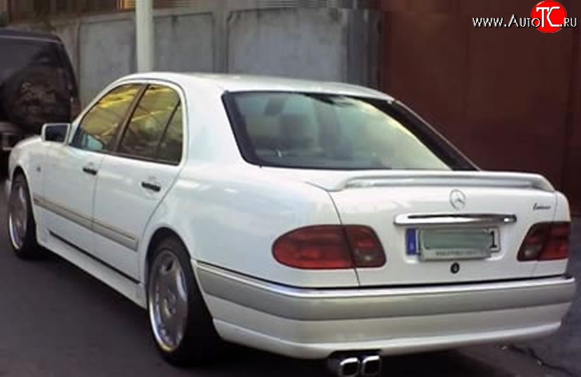 3 799 р. Накладка заднего бампера LORINZER Style Mercedes-Benz E-Class W210 дорестайлинг седан (1996-1999) (Неокрашенная)  с доставкой в г. Самара