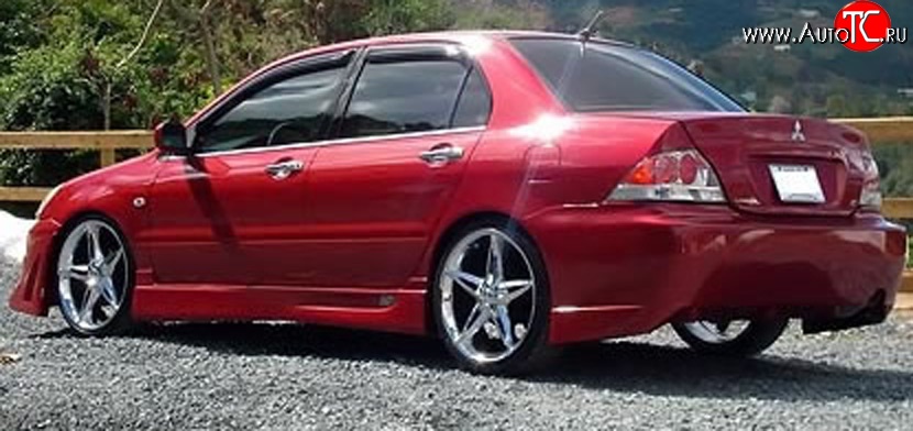 5 899 р. Пороги накладки Accolade на Mitsubishi Lancer 9 CS седан 1-ый рестайлинг (2003-2005) (Неокрашенные)  с доставкой в г. Самара
