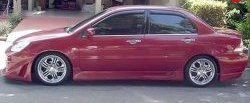 5 899 р. Пороги накладки Accolade на Mitsubishi Lancer 9 CS седан 1-ый рестайлинг (2003-2005) (Неокрашенные)  с доставкой в г. Самара. Увеличить фотографию 2