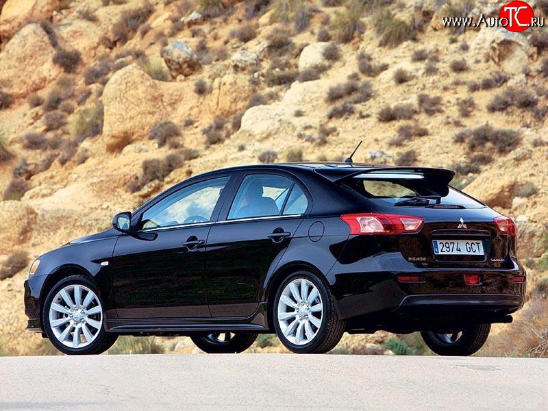 5 399 р. Верхний спойлер Sport 5D (хетчбек)  Mitsubishi Lancer  10 CY (2007-2017) хэтчбэк дорестайлинг, хэтчбек 5 дв рестайлинг (Неокрашенный)  с доставкой в г. Самара