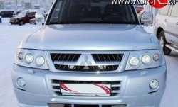 10 599 р. Накладка переднего бампера Sport Mitsubishi Pajero 3 V70 дорестайлинг (1999-2003) (Неокрашенная)  с доставкой в г. Самара. Увеличить фотографию 2