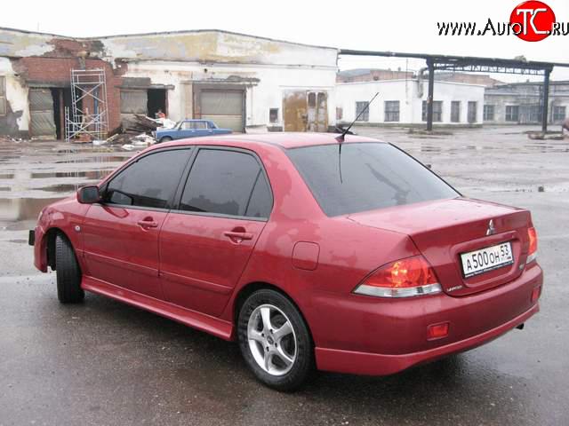 4 049 р. Накладка заднего бампера на Mitsubishi Lancer 9 CS седан 2-ой рестайлинг (2005-2009)  с доставкой в г. Самара