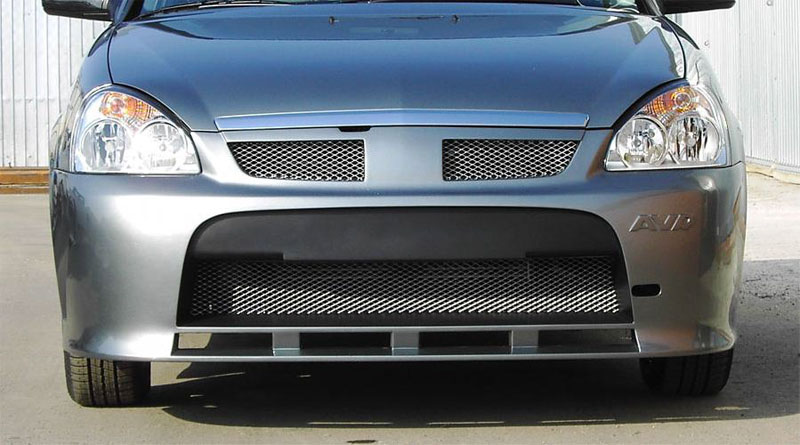 7 699 р. Передний бампер AVR-Авангард Лада Приора 2170 седан дорестайлинг (2007-2014) (Вариант 1 (первое фото), Неокрашенный)  с доставкой в г. Самара