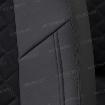 14 449 р. Чехлы на сиденья (экокожа/алькантара, 40/60) Автопилот Ромб Audi A3 8VS седан дорестайлинг (2012-2016) (черный)  с доставкой в г. Самара. Увеличить фотографию 7