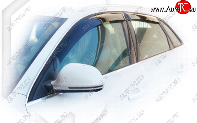 1 999 р. Дефлектора окон CA-Plastiс Audi Q3 F3 (2018-2022) (Classic полупрозрачный)  с доставкой в г. Самара
