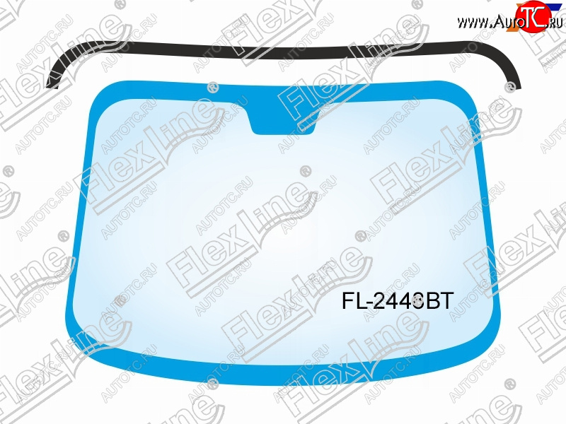 719 р. Молдинг лобового стекла FlexLine BMW 5 серия E60 седан дорестайлинг (2003-2007)  с доставкой в г. Самара
