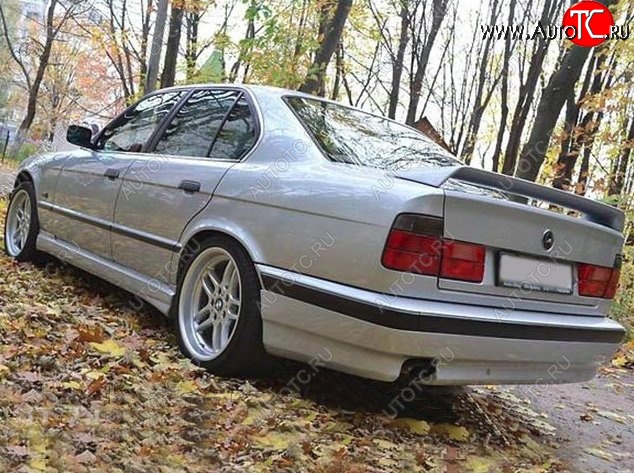 4 499 р. Накладка на задний бампер Schnitzer BMW 5 серия E34 седан дорестайлинг (1988-1994)  с доставкой в г. Самара