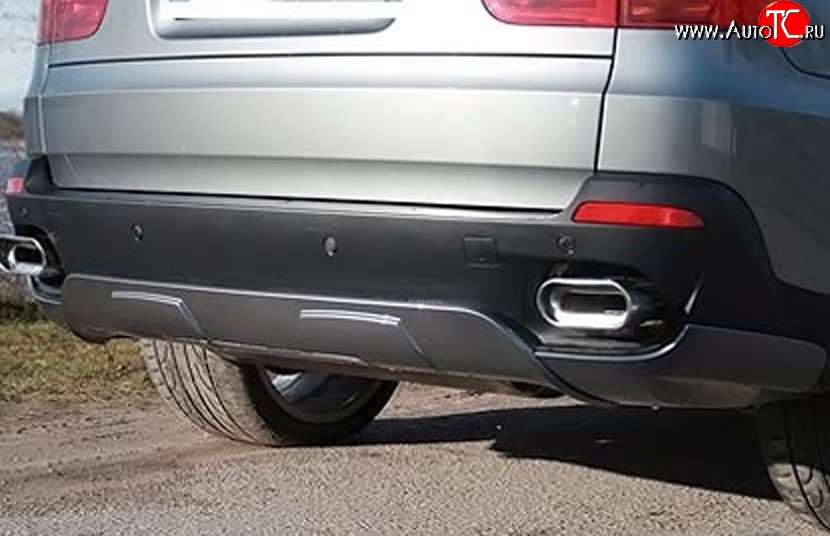 4 999 р. Накладка на задний бампер Sport Package BMW X5 E70 дорестайлинг (2006-2010)  с доставкой в г. Самара