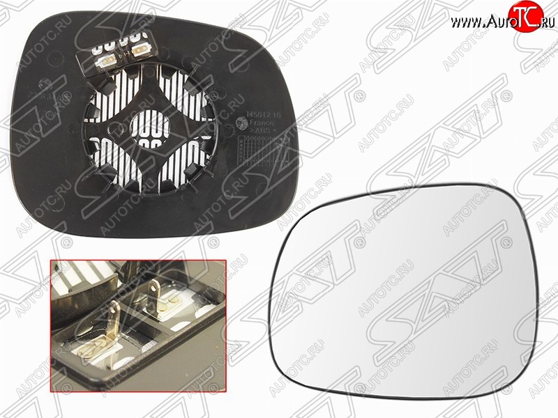 1 189 р. Правое полотно зеркала SAT (асферическое с обогревом) BMW X1 E84 (2009-2015)  с доставкой в г. Самара