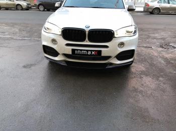 19 999 р. Сплиттер переднего бампера M-Performance  BMW X5  F15 (2013-2018) (цвет: черный глянец)  с доставкой в г. Самара. Увеличить фотографию 3