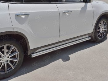 18 799 р. Защита порогов из круглой трубы d63 мм SLITKOFF v2 Brilliance V5 (2012-2018)  с доставкой в г. Самара. Увеличить фотографию 3