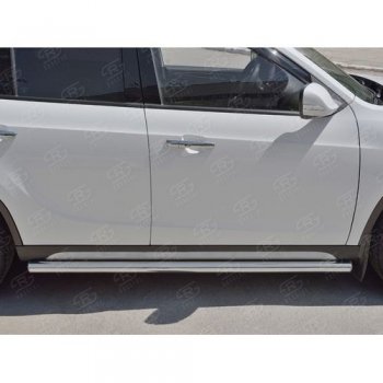19 999 р. Защита порогов из круглой трубы d63 мм SLITKOFF v3 Brilliance V5 (2012-2018)  с доставкой в г. Самара. Увеличить фотографию 2