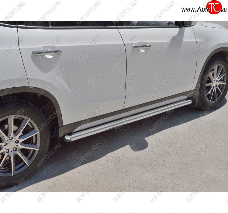 19 999 р. Защита порогов из круглой трубы d63 мм SLITKOFF v3 Brilliance V5 (2012-2018)  с доставкой в г. Самара