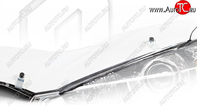 2 299 р. Дефлектор капота CA-Plastiс Changan Eado седан (2011-2018) (Classic прозрачный, Без надписи)  с доставкой в г. Самара