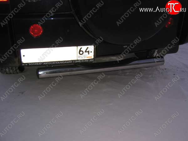 6 399 р. Защита заднего бампера d76 Slitkoff (с поступью) Chery Tiggo T11 дорестайлинг (2005-2013) (Цвет: серебристый)  с доставкой в г. Самара