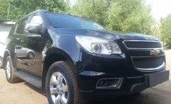 1 469 р. Сетка в решетку радиатора (верхняя) Russtal Chevrolet Trailblazer GM800 дорестайлинг (2012-2016) (черная)  с доставкой в г. Самара. Увеличить фотографию 3