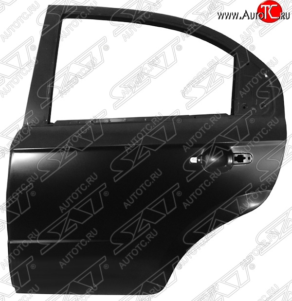 5 899 р. Левая задняя дверь SAT Chevrolet Aveo T250 седан рестайлинг (2006-2011) (Неокрашенная)  с доставкой в г. Самара