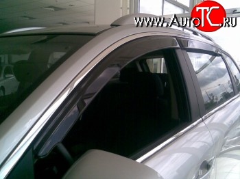 611 р. Дефлекторы окон (ветровики) Novline 4 шт Chevrolet Captiva  дорестайлинг (2006-2011)  с доставкой в г. Самара