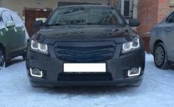 3 529 р. Радиаторная решётка (дорестайлинг) Sport v2 Chevrolet Cruze J305 хэтчбек рестайлинг (2012-2015) (Неокрашенная)  с доставкой в г. Самара. Увеличить фотографию 3
