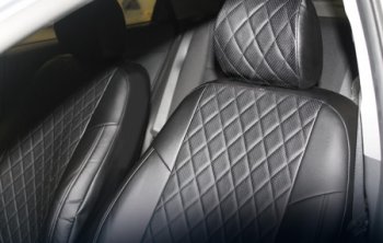 Чехлы Seintex (экокожа/ромб) Chevrolet Cruze ( J300,  J305,  J308) (2009-2015) седан дорестайлинг, хэтчбек дорестайлинг, седан рестайлинг, универсал рестайлинг, хэтчбек рестайлинг