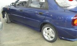 2 099 р. Молдинги (накладки на двери) ATLA Daewoo Lanos T150 рестайлинг, седан (2000-2009) (Неокрашенные)  с доставкой в г. Самара. Увеличить фотографию 2