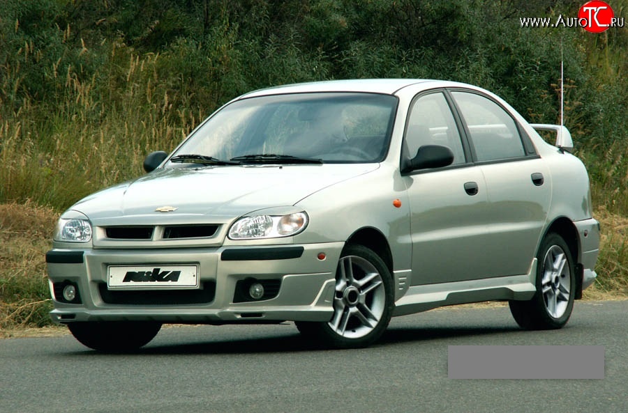 4 049 р. Пороги накладки Nika  Chevrolet Lanos ( T100,  T150,  седан) (1997-2017), Daewoo Sense  Т100 (1997-2008), ЗАЗ Chance ( седан,  хэтчбэк) (2009-2017), ЗАЗ Sens ( седан,  хэтчбэк) (2007-2017) (Неокрашенные)  с доставкой в г. Самара