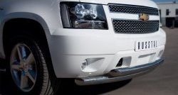 24 999 р. Защита переднего бампера (2 трубыØ76 мм, нержавейка) SLITKOFF Chevrolet Tahoe GMT900 5 дв. (2006-2013)  с доставкой в г. Самара. Увеличить фотографию 2