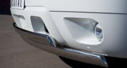 21 499 р. Защита переднего бампера (2 трубыØ76х42 мм, нержавейка) Russtal Chevrolet Tahoe GMT900 5 дв. (2006-2013)  с доставкой в г. Самара. Увеличить фотографию 2