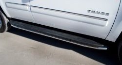 16 949 р. Защита порогов SLITKOFF из круглой трубы диаметром 42 мм (рестайлинг) Chevrolet Tahoe GMT900 5 дв. (2006-2013)  с доставкой в г. Самара. Увеличить фотографию 2