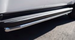16 949 р. Защита порогов SLITKOFF из круглой трубы диаметром 42 мм (рестайлинг) Chevrolet Tahoe GMT900 5 дв. (2006-2013)  с доставкой в г. Самара. Увеличить фотографию 3