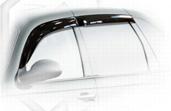 Комплект дефлекторов окон (ветровиков) 4 шт. CA Plastic (полупрозрачные) Chrysler PT Cruiser  дорестайлинг (2000-2005)