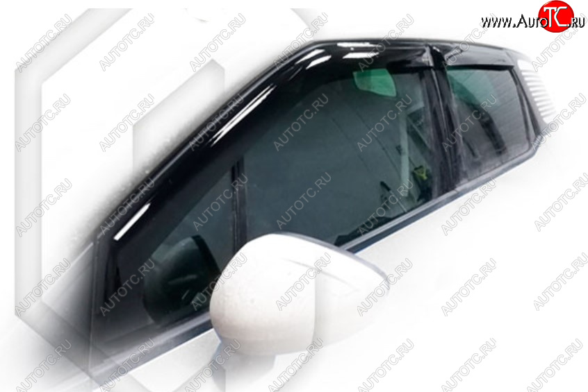 2 159 р. Дефлектора окон CA-Plastic CITROEN C3 Aircross дорестайлинг (2017-2021) (Classic полупрозрачный, Без хром молдинга)  с доставкой в г. Самара