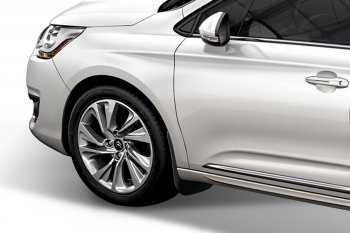 1 129 р. Брызговики (седан) Frosch Peugeot 301 (2012-2017) (Передние)  с доставкой в г. Самара. Увеличить фотографию 2