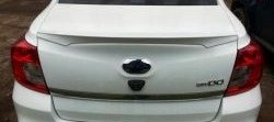 2 249 р. Лип спойлер АртФорм Datsun on-DO седан дорестайлинг (2014-2019) (цвет: Оранжевый)  с доставкой в г. Самара. Увеличить фотографию 3