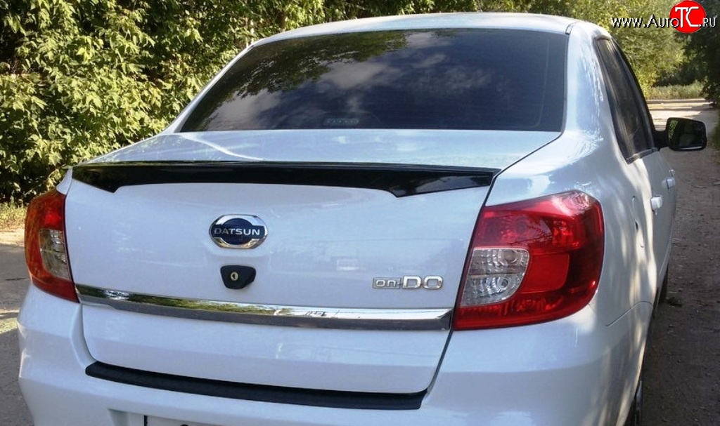 2 249 р. Лип спойлер АртФорм Datsun on-DO седан дорестайлинг (2014-2019) (цвет: Оранжевый)  с доставкой в г. Самара