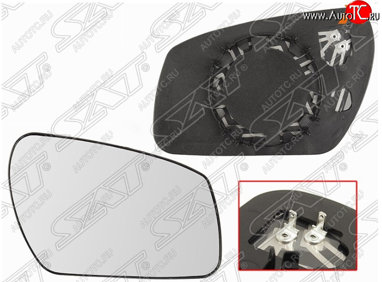 739 р. Правое полотно зеркала SAT (сферическое, с обогревом) Ford Mondeo Mk3,B4Y дорестайлинг, седан (2000-2003)  с доставкой в г. Самара