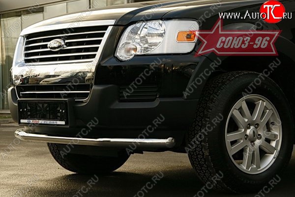 11 924 р. Защита переднего бампера одинарная Souz-96 (d60) Ford Explorer U251 5 дв. (2006-2010)  с доставкой в г. Самара