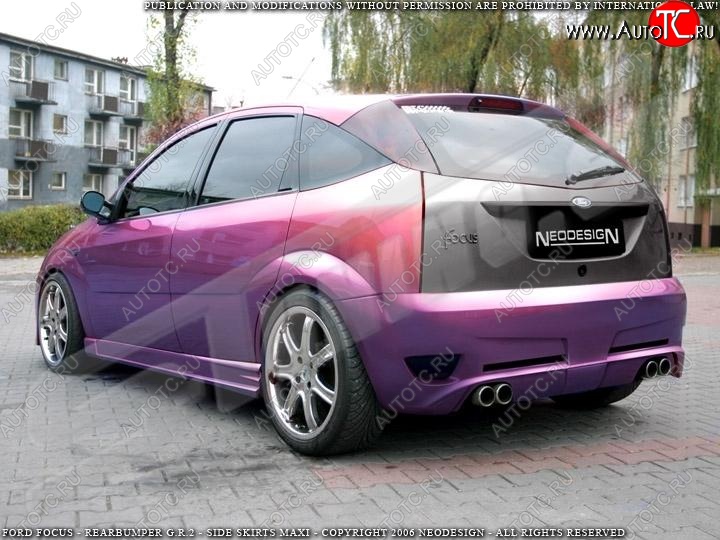 28 999 р. Задний бампер Neodesign Ford Focus 1 хэтчбэк 5 дв. дорестайлинг (1998-2002)  с доставкой в г. Самара